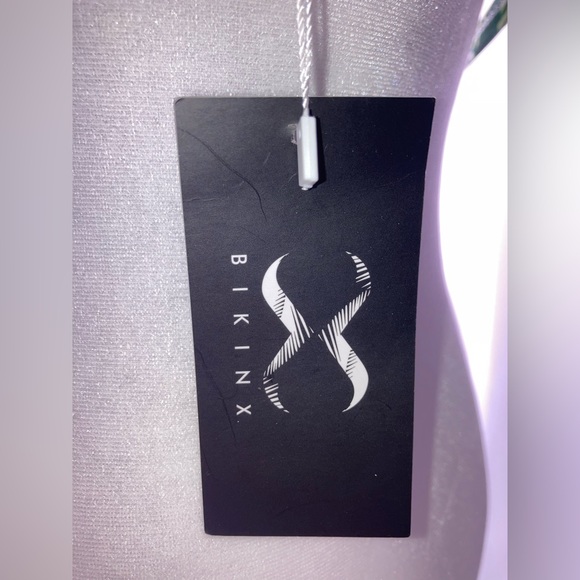 NEW Embroidered Straps Green Floral V-neck Adjustable padded Bikini TOP Large - Picture 13 of 15